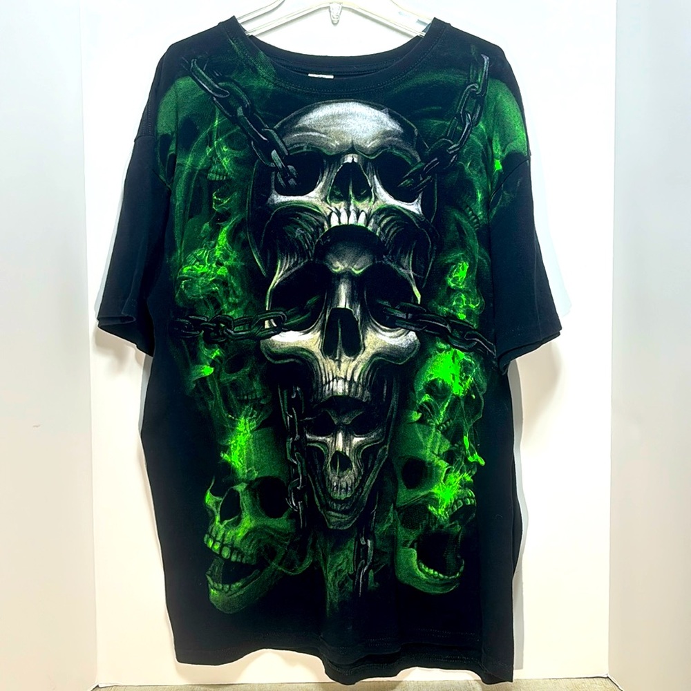 Vintage - Mens Skull T-Shirt  (Large)